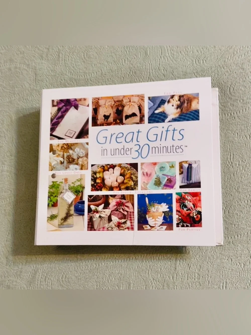 Great Gifts in Under 30 Minutes – Home Accents Book, barely used.